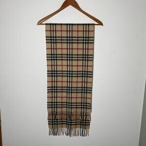 Unisex Burberry Cashmere Novacheck Scarf EUC!